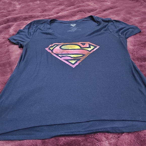 DC Comics Tops - DC Comics Black Superman Emblem Tee